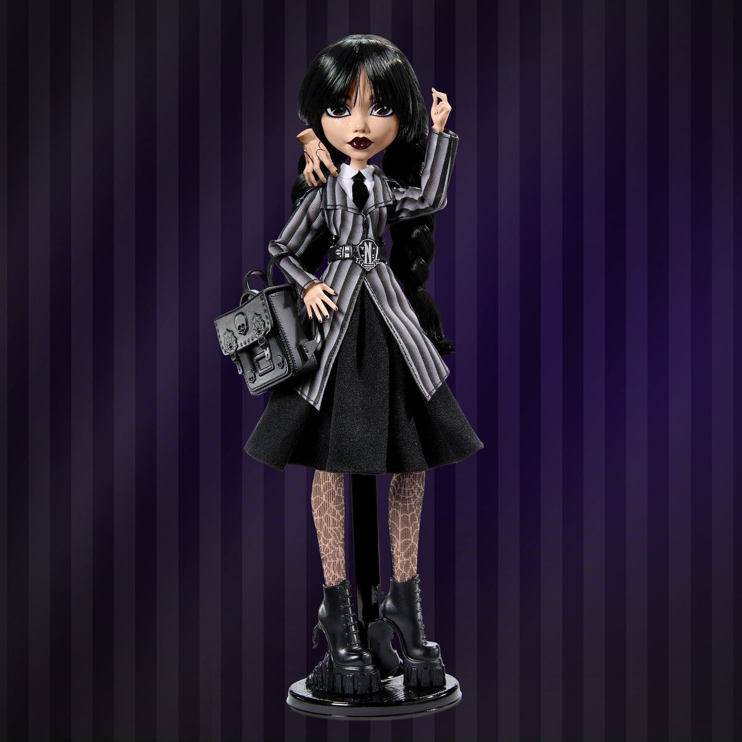 Monster High Wednesday Addams Doll - Búp bê Sưu tầm Nevermore Academy - Mattel - Hình ảnh sản phẩm