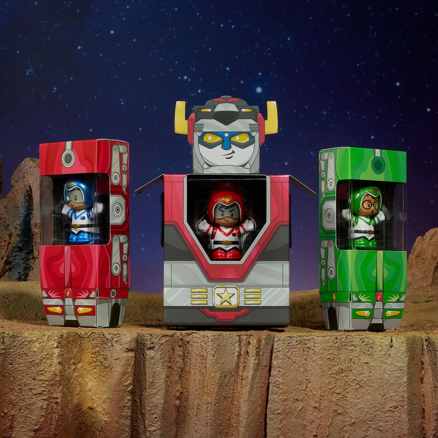 Little People Collector Voltron 40th Anniversary Gold Label Set - Bộ Mô Hình Sưu Tập Kỷ Niệm 40 Năm - Fisher-Price HVW64 Fish