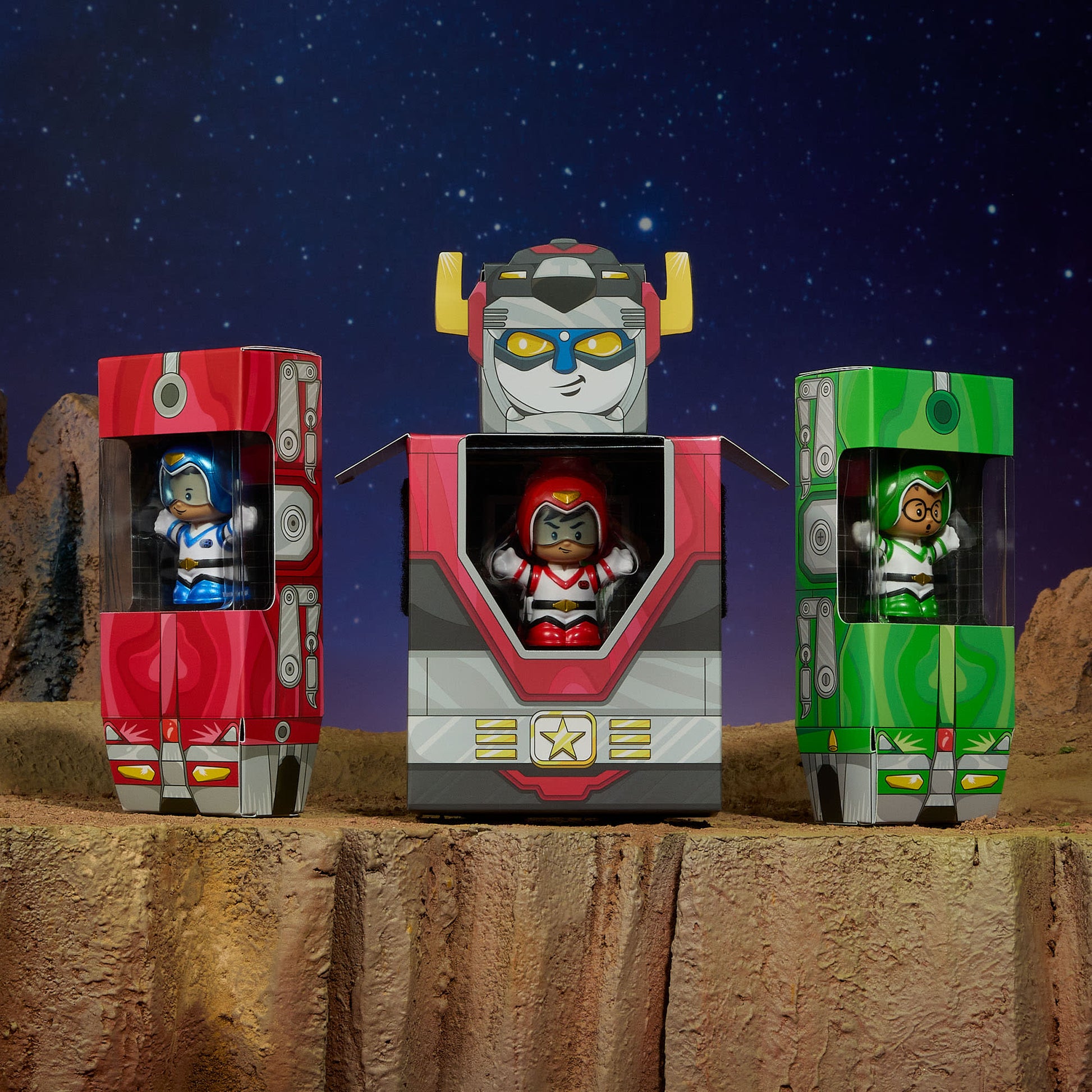 Little People Collector Voltron 40th Anniversary Gold Label Set - Bộ Mô Hình Sưu Tập Kỷ Niệm 40 Năm - Fisher-Price HVW64 Fish