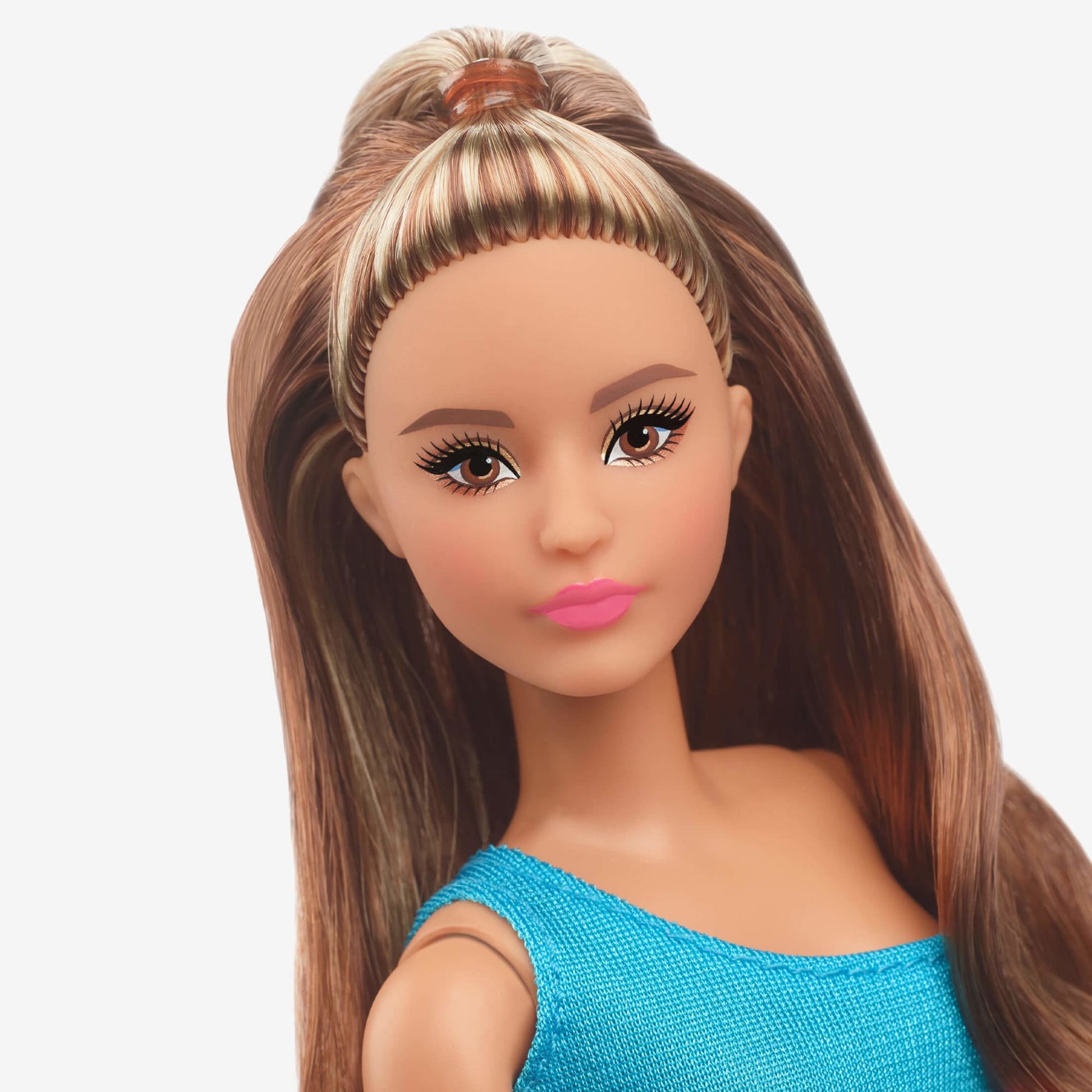 Barbie Looks Doll (Petite, Long Brunette Hair) - Búp bê thời trang cao cấp - Mattel Signature #15 - Hình ảnh bổ sung 4