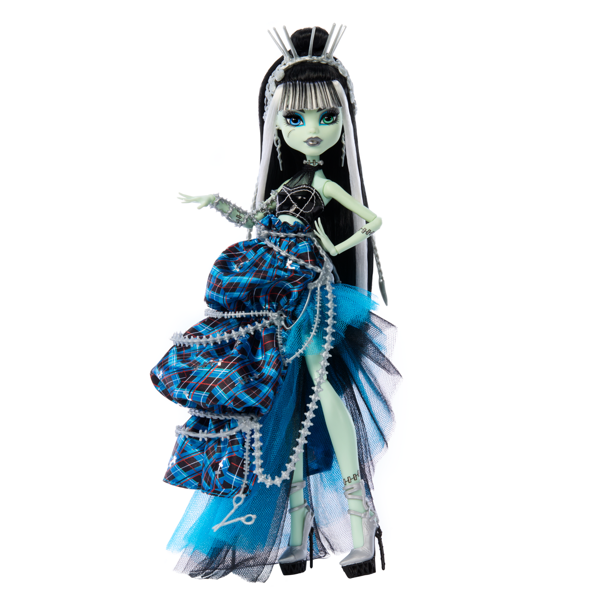 Monster High Stitched in Style Frankie Stein Doll - Búp Bê Thời Trang Sưu Tầm Cao Cấp Mattel HRL66 - Hình ảnh sản phẩm