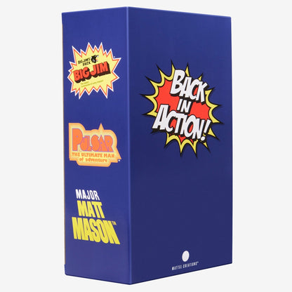 Back in Action! Major Matt Mason Big Jim & Pulsar Figures - Bộ 3 Mô Hình Hành Động Retro Mattel Creations