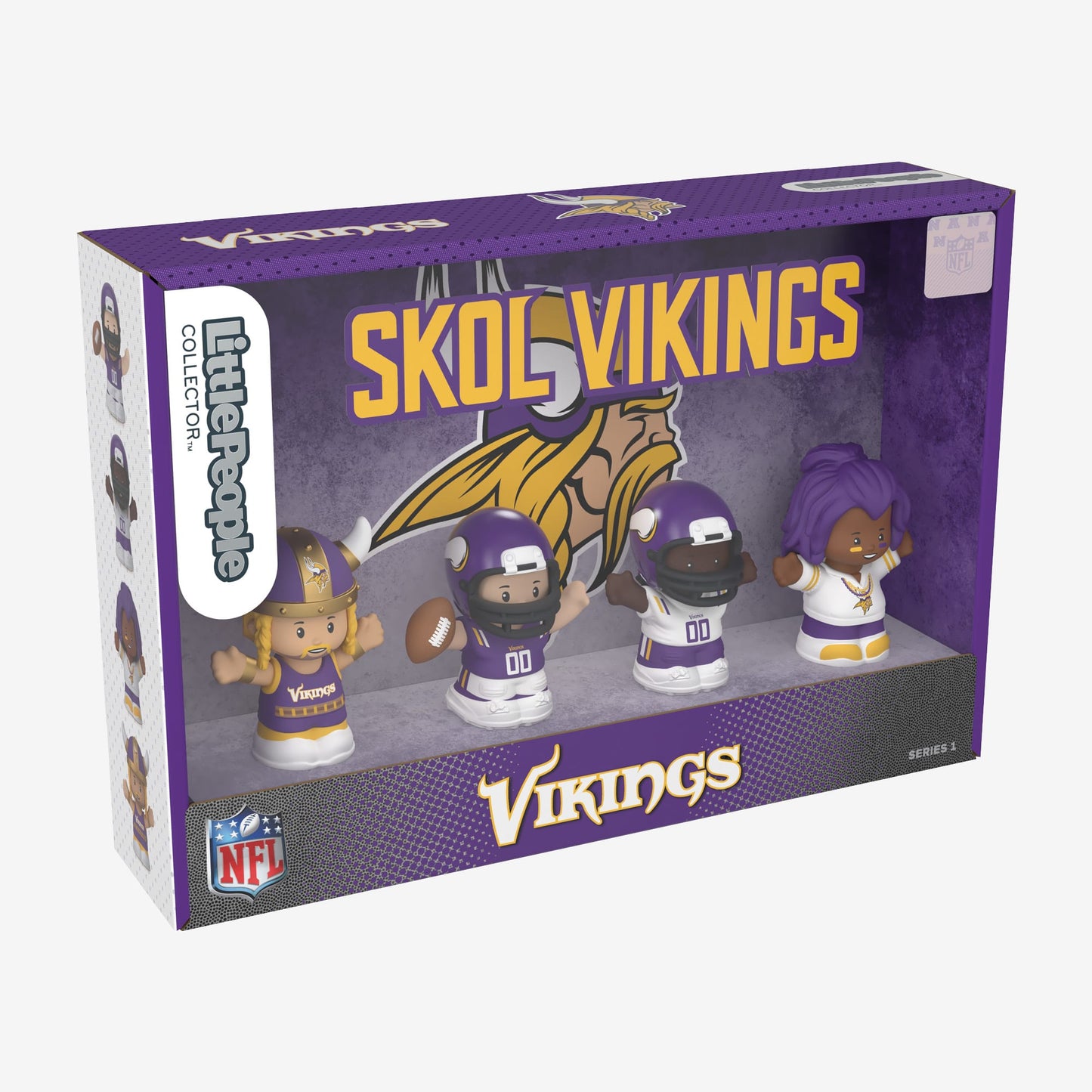 Little People Collector x NFL Minnesota Vikings Set - Bộ Mô Hình Nhân Vật Sưu Tập Đội Bóng Vikings - Mattel Mattel - ảnh 4 - 
