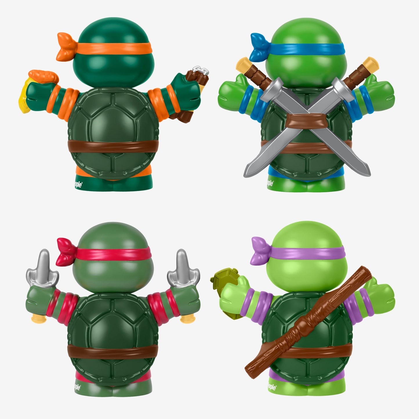 Little People Collector Teenage Mutant Ninja Turtles Special Edition Set - Bộ Mô Hình 4 Ninja Rùa Sưu Tầm Fisher-Price - Hình ảnh bổ sung 4