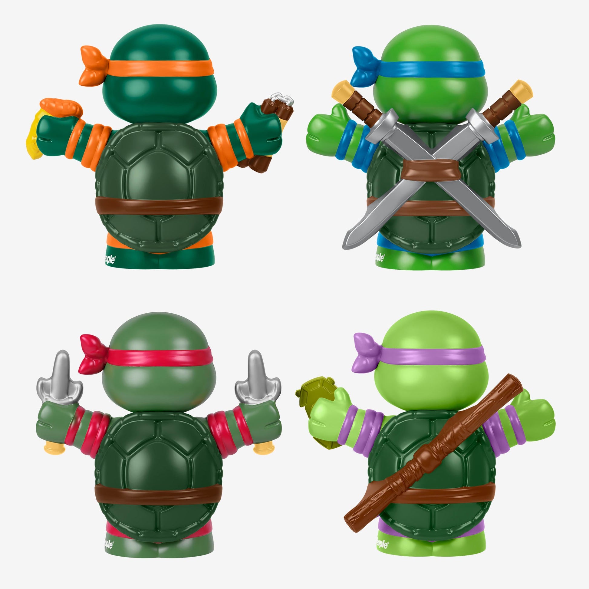 Little People Collector Teenage Mutant Ninja Turtles Special Edition Set - Bộ Mô Hình 4 Ninja Rùa Sưu Tầm Fisher-Price - Hình ảnh bổ sung 4