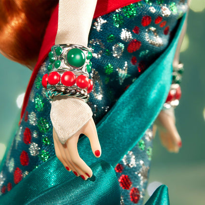 Bob Mackie Holiday Angel Barbie Doll - Búp Bê Barbie Sưu Tầm Cao Cấp - Barbie Signature HRM70 - Hình ảnh bổ sung 7